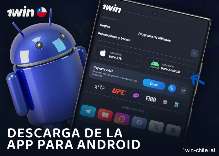 Cómo descargar la aplicación 1Win para Android