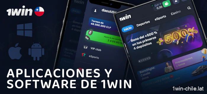 Aplicaciones 1Win para Android, iOS y Windows