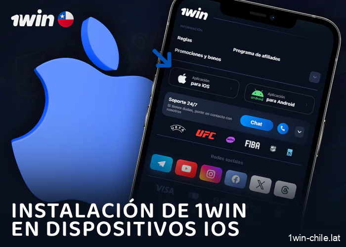 Instrucciones para descargar la aplicación 1Win para dispositivos iOS