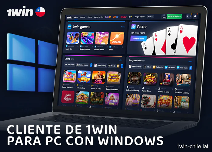 Aplicación 1Win para dispositivos Windows - cómo usarla